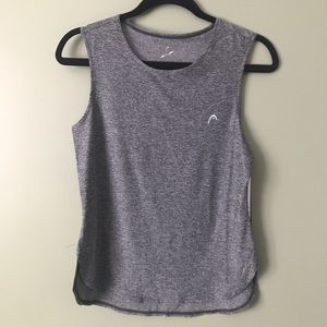 HEAD Activewear Black Heather Sleeveless Tank S